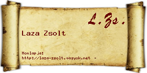 Laza Zsolt névjegykártya